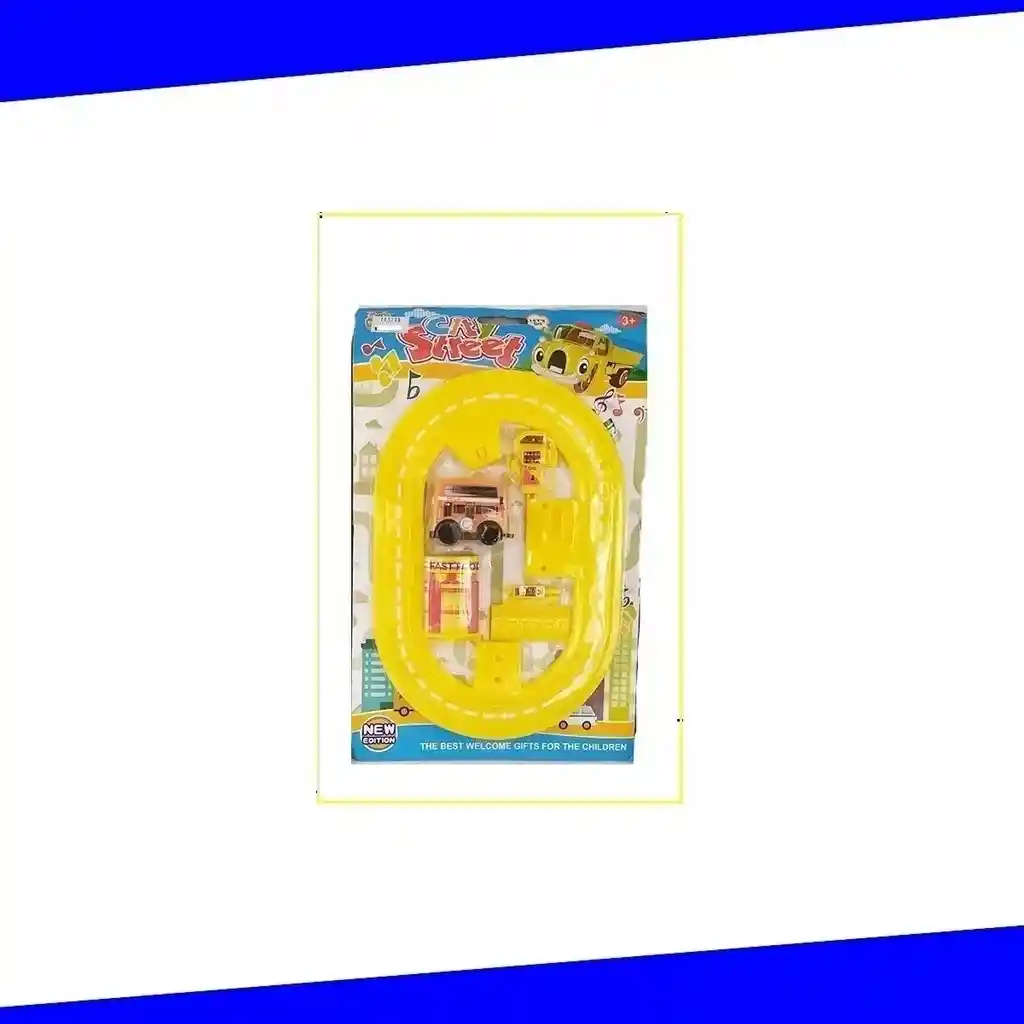 Pista Mini Infantil Niños Juguete Juguetería Didáctico Amarillo