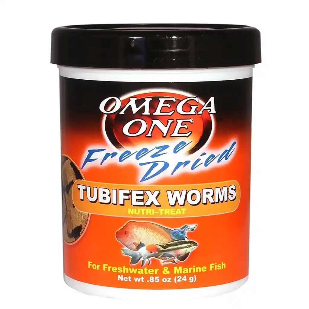 One Tubifex Worms 24Gr Omega Para Peces