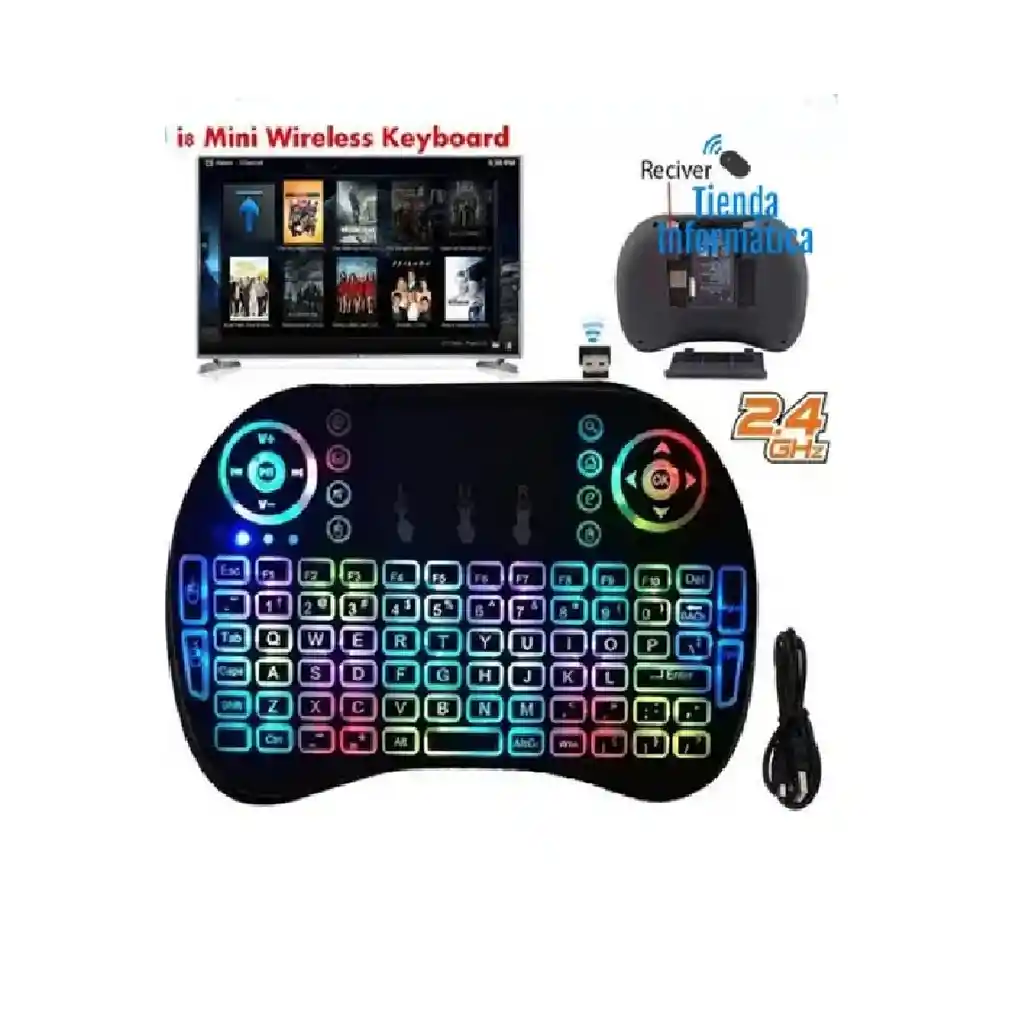 Mini Teclado Gamer Inalambrico Touchpad Android, Tv, Windows