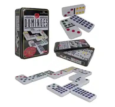 Domino Familiar Doble 9 Juego 55 Fichas - Multicolor