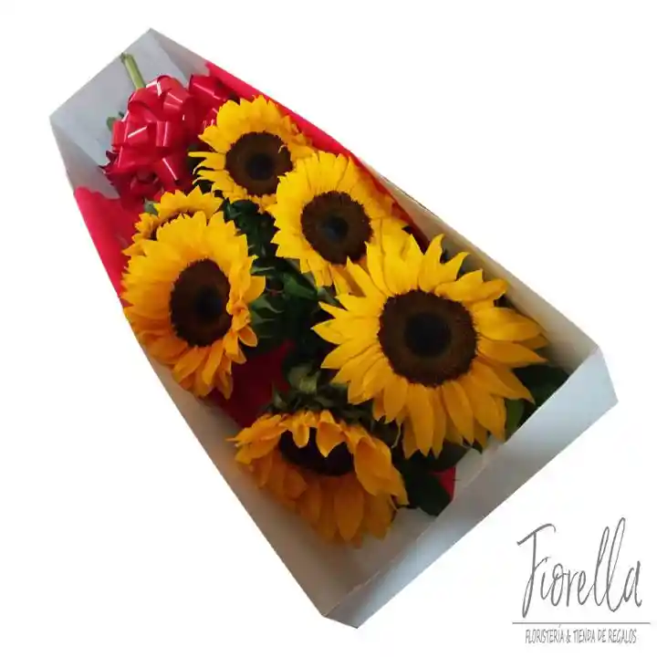 caja de girasoles