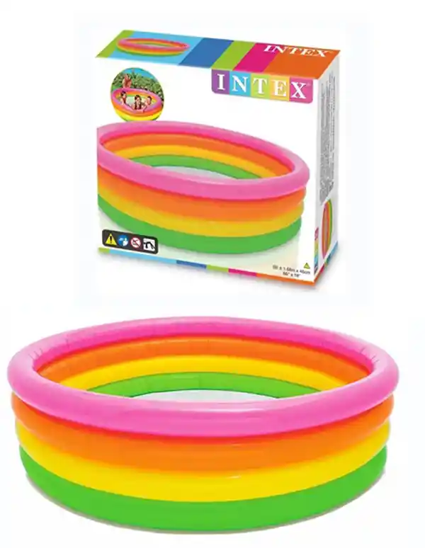 Intex Piscina Inflable 4 Anillos De 168 Cms