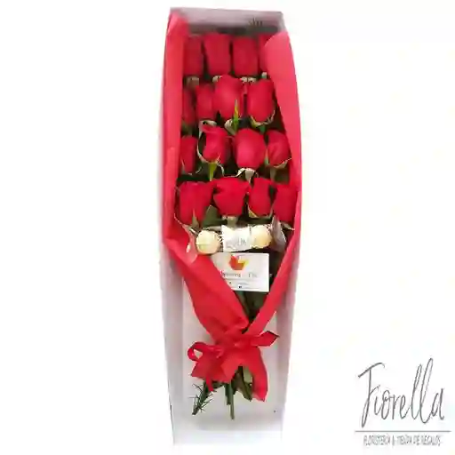caja de rosas