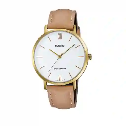 Casio Reloj Ltp-Vt01Gl-7B Para Dama Beige