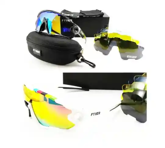 Gafas Ciclismo 5 Lentes Deportiva Filtro Uv 400 Bicicletas