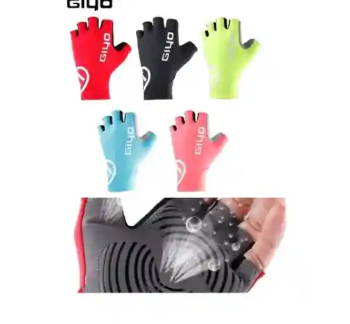 Guantes Ciclismo Giyo Gel Corto Bicicletas Ruta Mtb