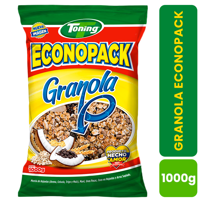 Toning Granola Avena Econopack 1000g