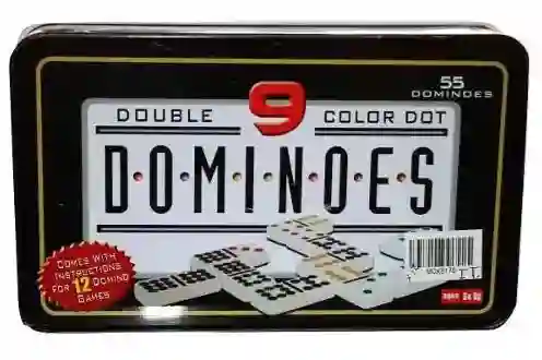 Domino Doble 9 X 55 Fichas Juego De Mesa Familiar