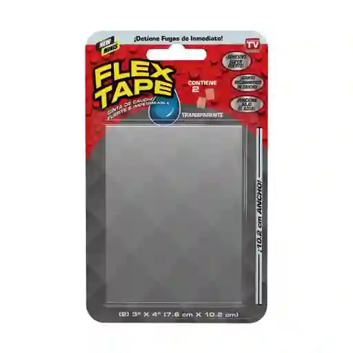 Flex Seal Cinta Impermeabilizante Mini Transparente 7,6 x 10.2