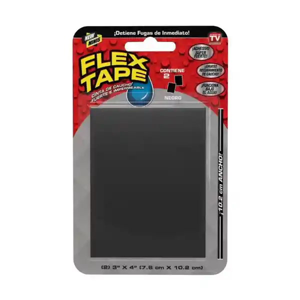Flex Seal Cinta Impermeabilizante Mini Negro (7,6 cm x 10,2 cm)