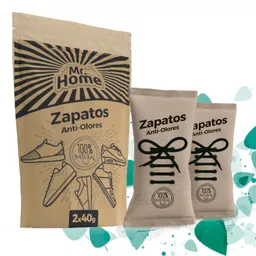 Eliminador Olores para Zapatos Mr Home 2 x 40 gr