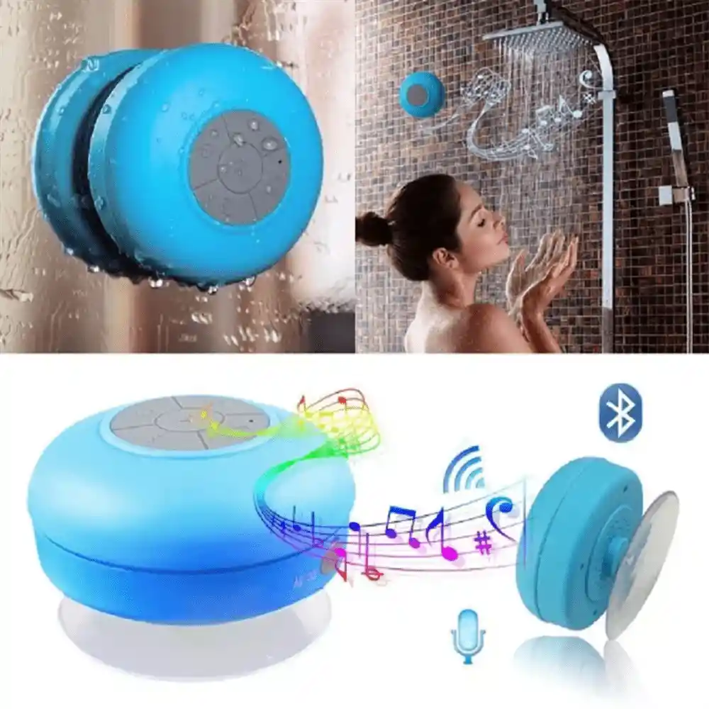 Parlante Alta Voz Recargable Ducha Bluetooth Resiste Agua