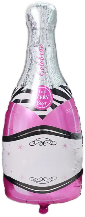 Globo Botella Champagne Rosado