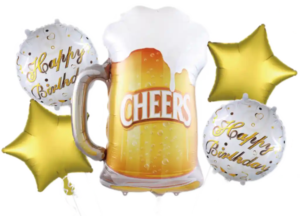 Globo Bouquet Feliz Cumpleaños Cerveza 