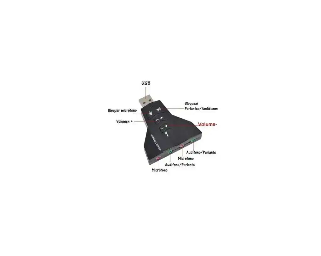 ADAPTADOR DE AUDIO PARA COMPUTADOR