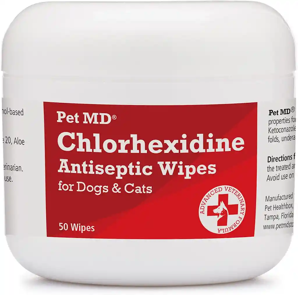 TOALLITAS DE CHLORHEXIDINE CON KETONAZOL Y ALOE GATOS Y PERROS