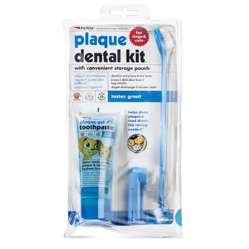 kit dental para perros y gatos crema + cepillo + cepillo dedal