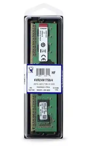 Kingston Memoria Ram Para Pc 4Gb Ddr4 2400Mhz