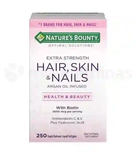 NATURE´S BOUNTY multivitaminico hair skin & nails argan oil en capsulas