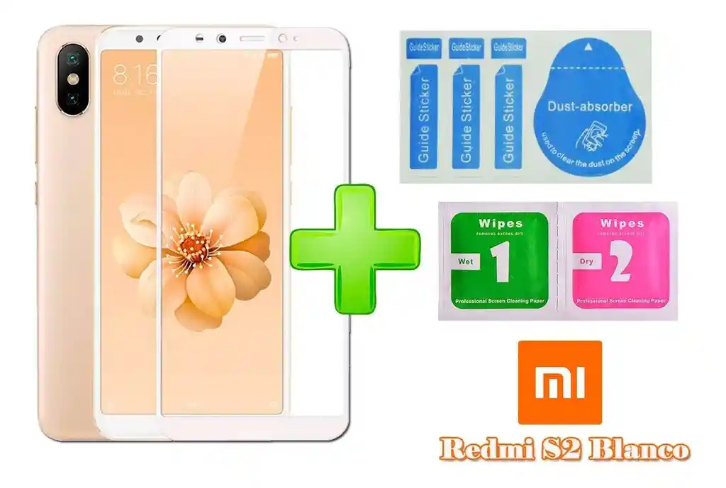 Vidrio Templado Xiaomi redmi s2 blanco 