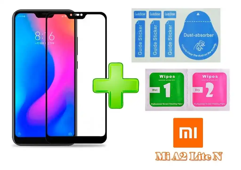 Xiaomi Vidrio Templado Mi A2 Lite Negro