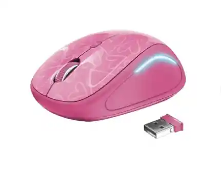 Trust Mouse Inalambrico Usb Yvi Fx - Rosa