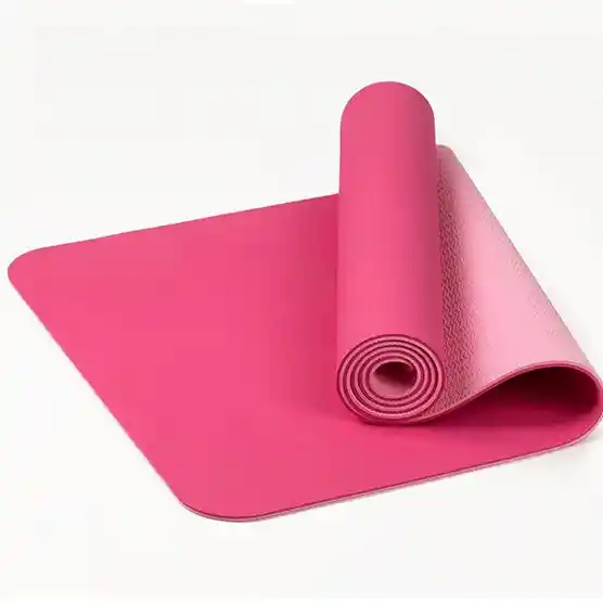 Mat Yoga De 6mm Tpe Profesional Antideslizante ROSADO 2 COLORES