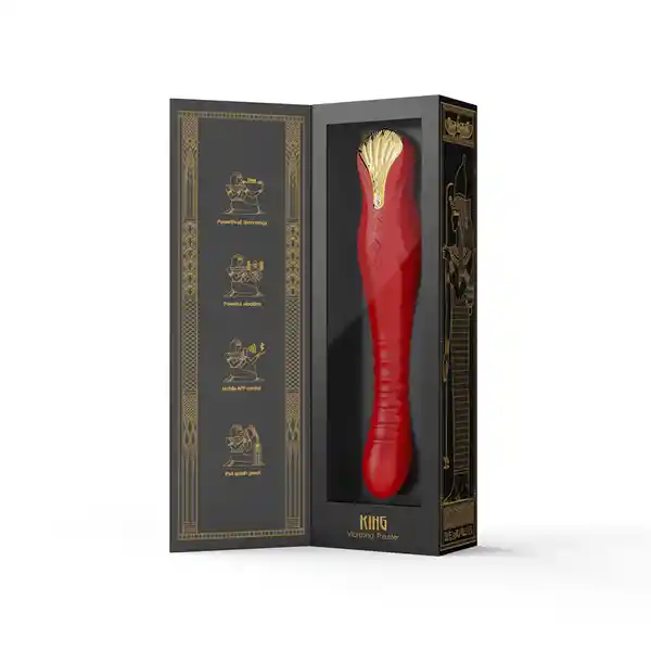 Zalo Vibrador King Wine Red