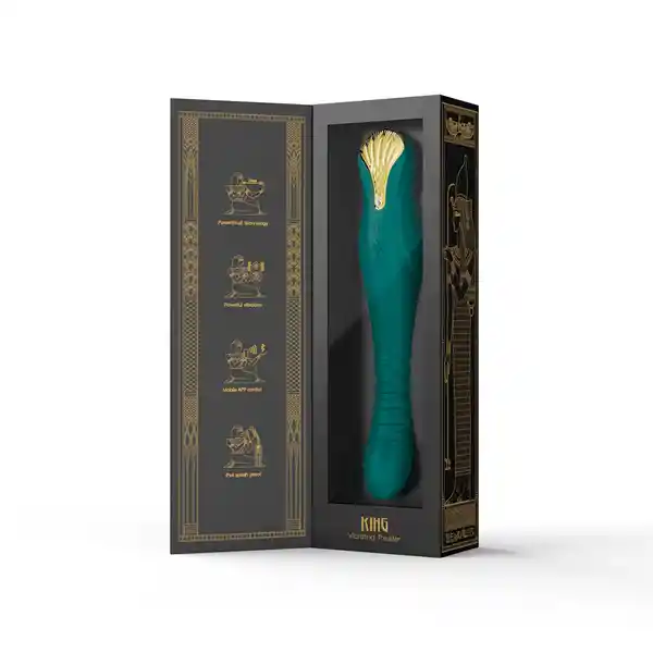 Zalo Vibrador King Turquoise Green