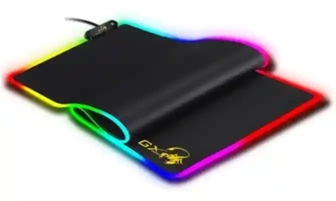 Genius Pad Mouse Gamer Iluminado Rgb Antideslizante Largo