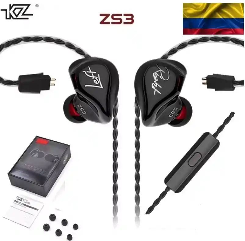 audifonos in ear originales KZ zs3 hibridos