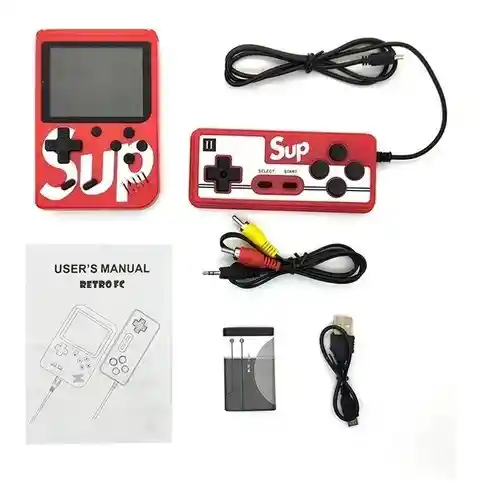 Game Boy Sup Mini Consola 400 Juegos Recargable + 1 Control