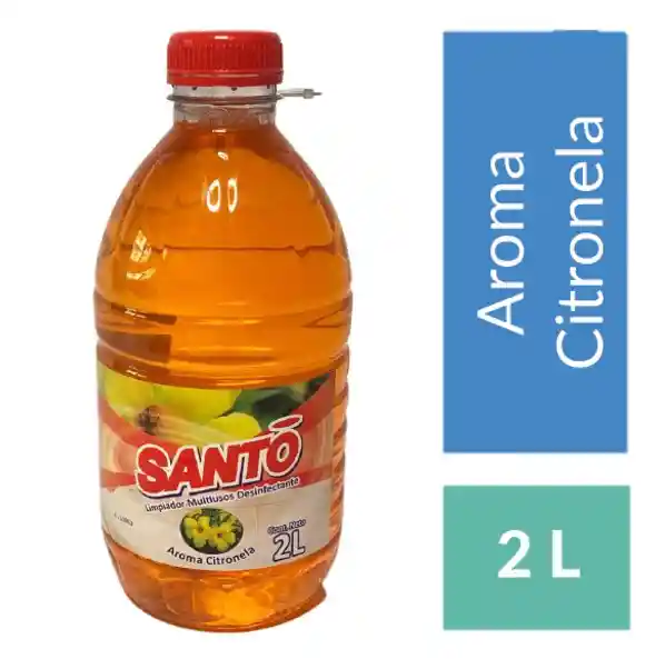 SANTO Limpiador Multiusos Desinfectante Aroma Citronella 2 Litr