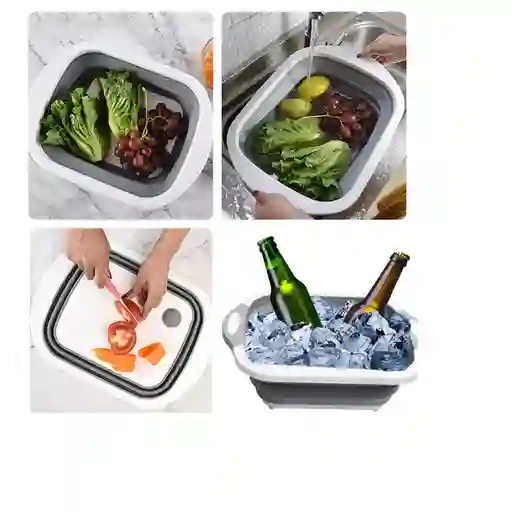 Tabla De Cocina Para Picar Cortar Plegable Multifuncional