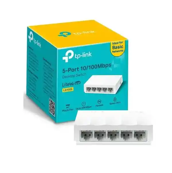 Tp-Link Switch Internet Multipuerto 5 Puertos 10/100 Mbps Rj