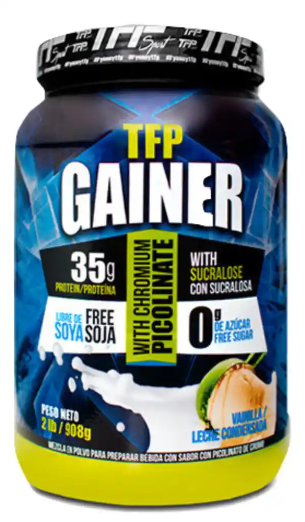 Tfp Gainer 3.3 Lbs Proteina 0 Azucar