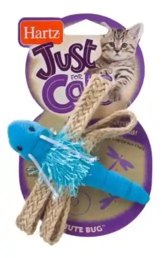 Hartz Juguete Relleno Catnip Gato Jute Bug Azul