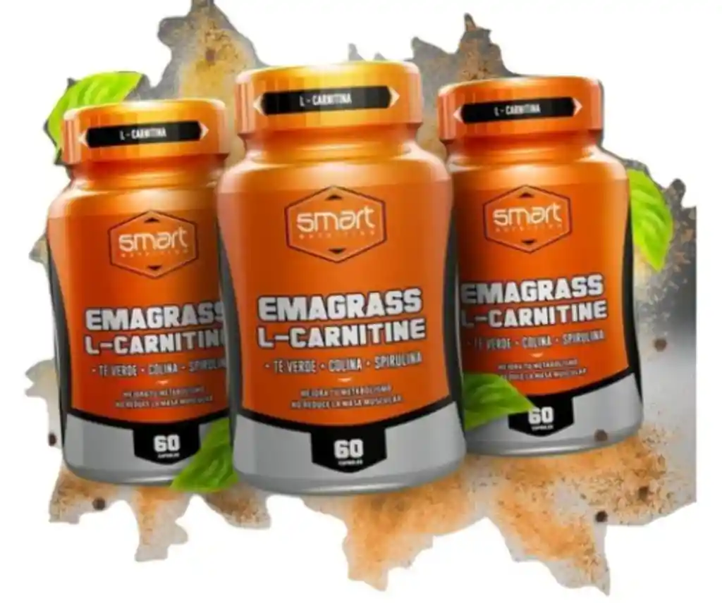 3 X L Carnitine Emagrass Smart Nutrition Te Verde