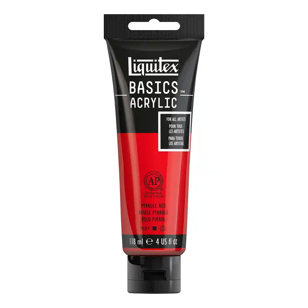 Liquitex Acrilico BASICS 118 ml 321 Rojo Pirrol