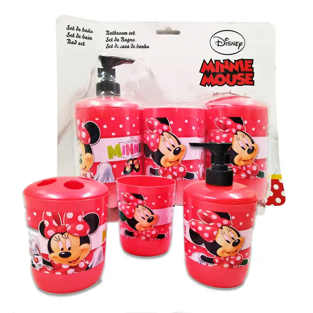 Set Baño Niñas Personaje minnie mouse