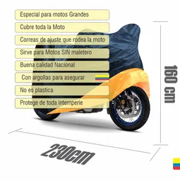 Moto G Pijama Para Rande Con Forro Interno Sin Maletero