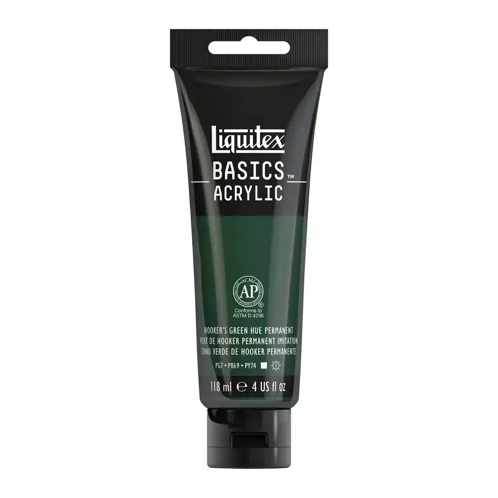 Liquitex Acrilico BASICS 118 ml 224 Tono Verde de Hooker Permane