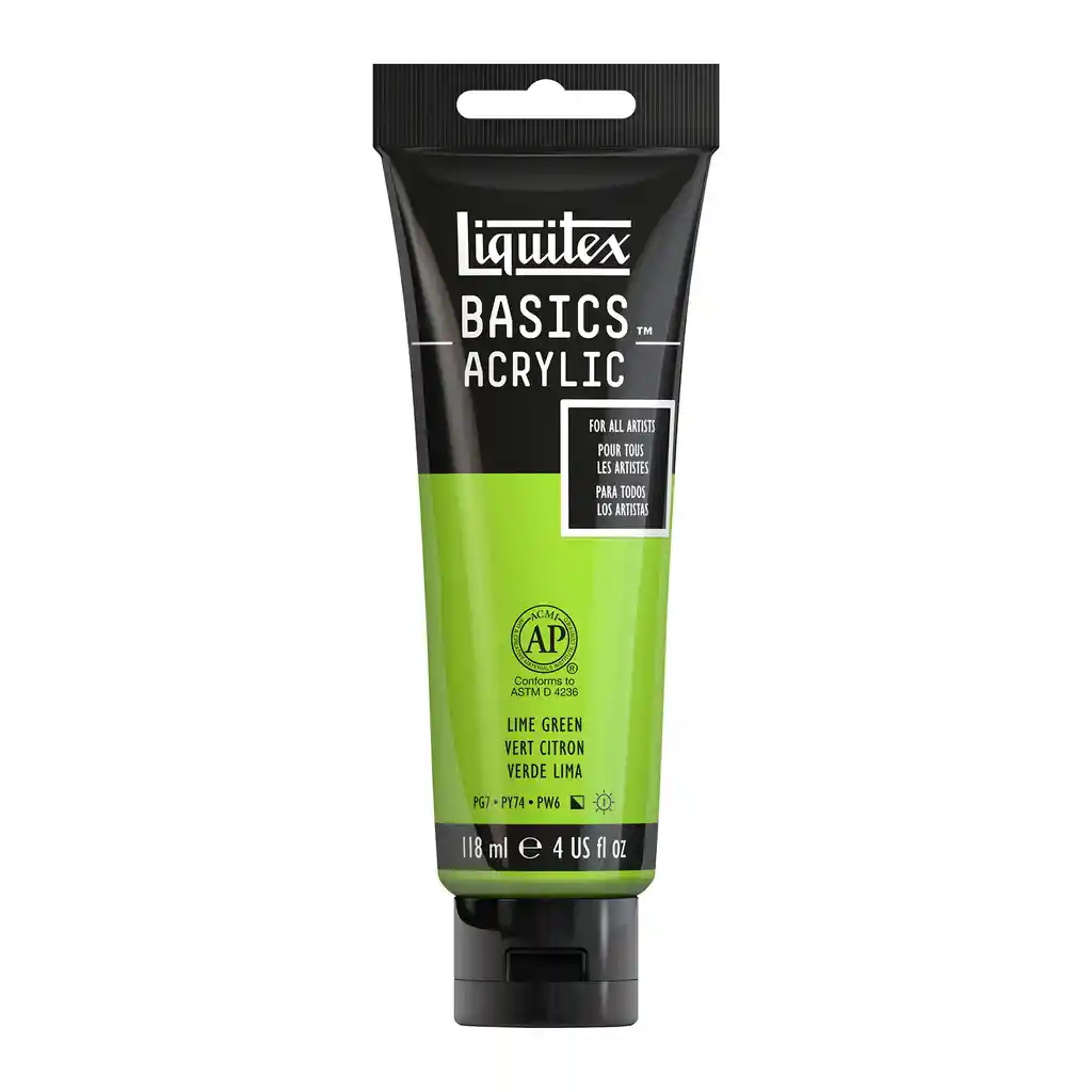 Liquitex Acrilico BASICS 118 ml 222 Verde Lima