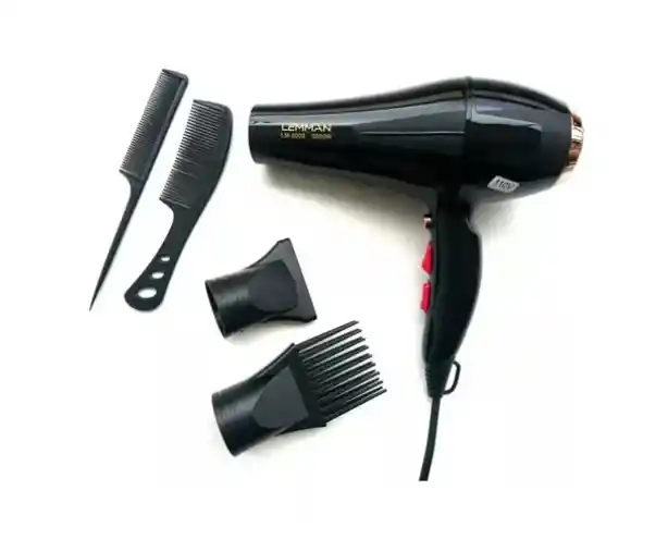 Secador Super Potente Cabello Lemman 5000w + 4 Accesorios