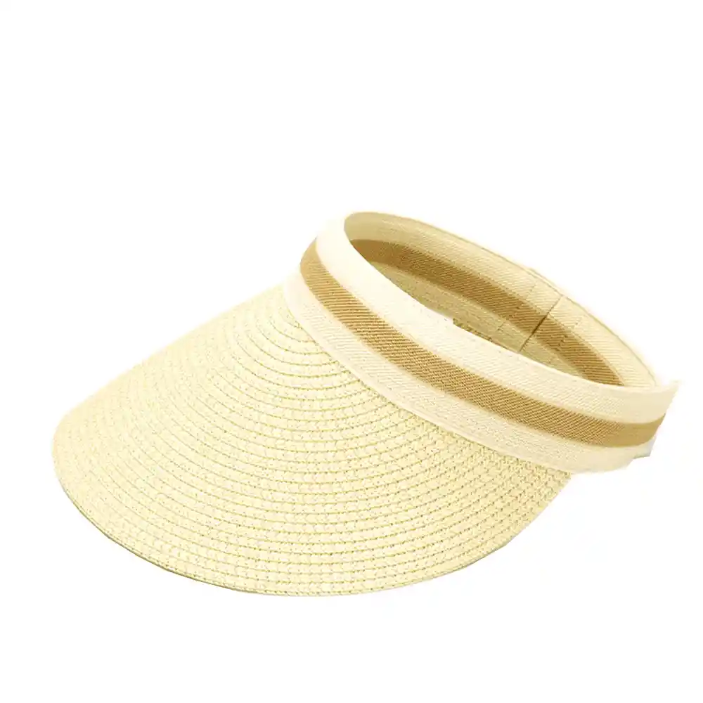 Gorra Visera Ala Ancha Mujer Deportiva Cachucha Deporte Beige