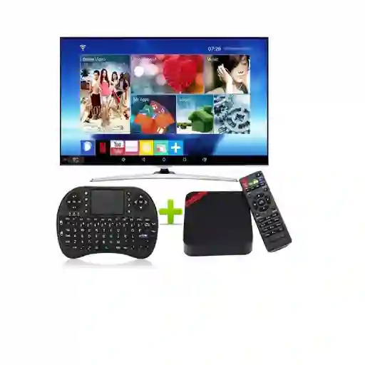 Convertidor A Smart Tv 7.1 Ram 2gb Rom 16gb + Teclado Tv Box