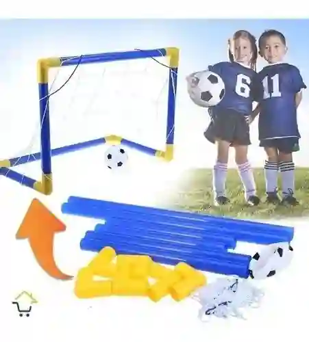 Cancha Fútbol Portable Niños Mini Cancha + Balón + Malla