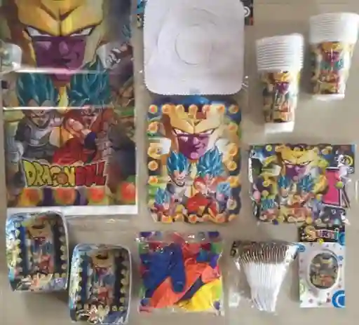 Decoración Fiesta Infantil cumpleaños Dragon Ball 24 invitados