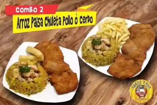 Combo Chuleta de Pollo