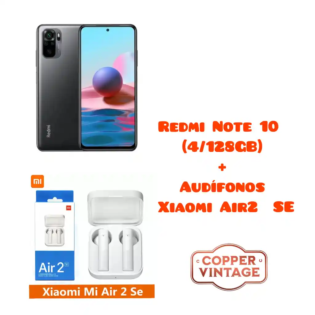 Xiaomi Redmi Note 10 4/128Gb + Air2 Se De Regalo